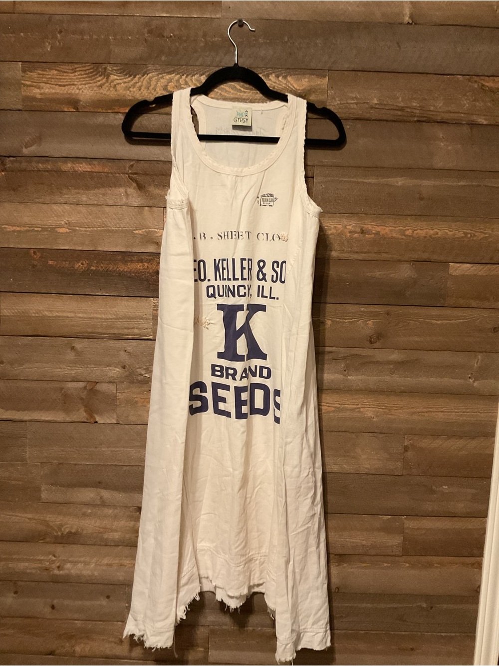 Jaded Gypsy Women’s Faithful Endeavors Feed Sack Dress Size S/M